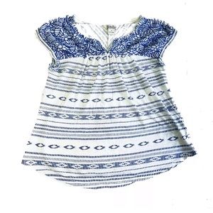 Lucky Brand Embroidered Blouse XS